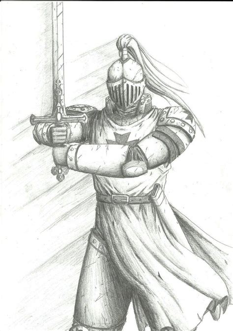 Knight Knight Drawing Medieval Drawings Warrior Drawing