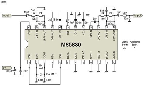 In dolby site there is all about surround sound system and because this i could project, to build and to set up with success a prototype. Surround Sound Digital Delay Unit using M65830 |simple schematic diagram