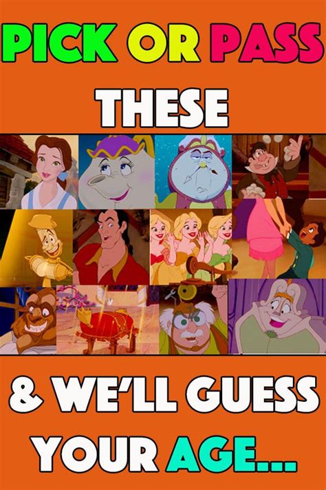 Quiz Pick Or Pass These Disney Characters And We Will Guess Your Age Disney Cartoons Quiz