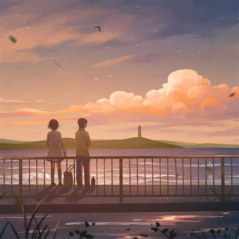 Download Aesthetic Couple Anime Wallpaper