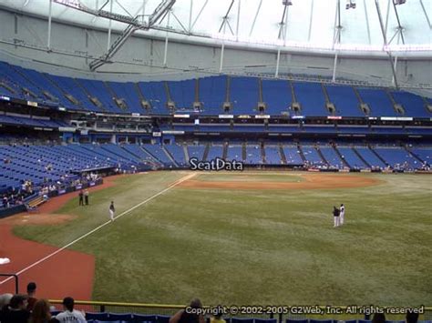 Seat View From Section 142 At Tropicana Field Tampa Bay Rays