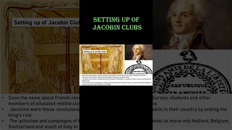 Setting Up Of Jacobin Clubs Jacobin Club A Revolutionary Political