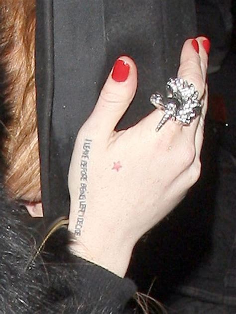 Lindsay Lohans Tattoos Female Wrist Lettering Tattoo Pretty Designs