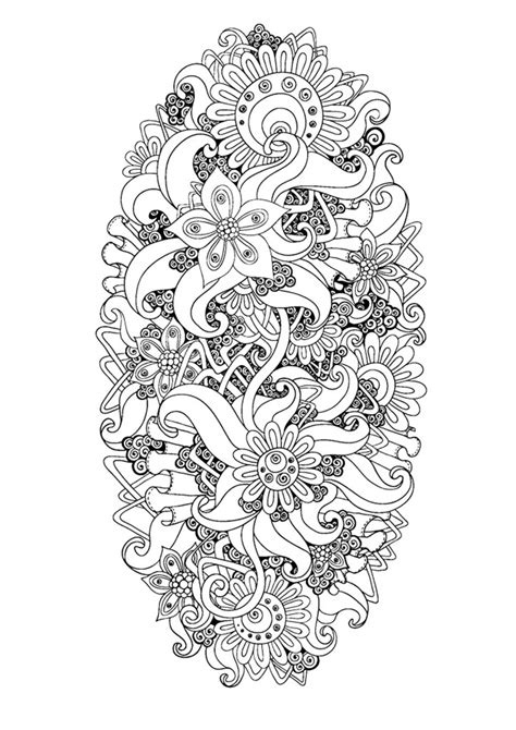 anti stress adult coloring pages inspired  flowers coloring pages  adults