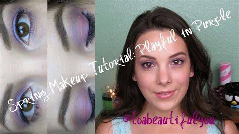 Spring Makeup Tutorial Playful In Purple Youtube