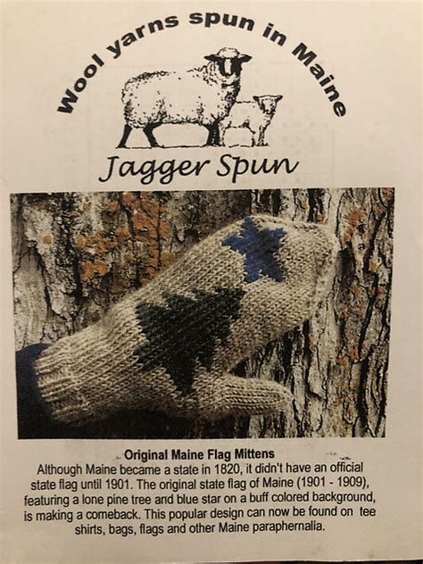 Ravelry Original Maine Flag Mittens Pattern By Jagger Spun Yarn