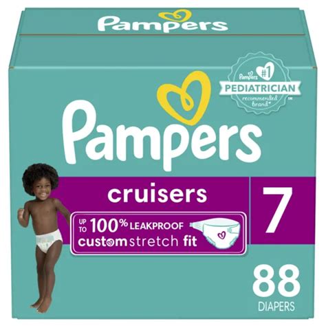 Pampers Cruisers Active Fit Taped Baby Diapers Size 7 Choose Your