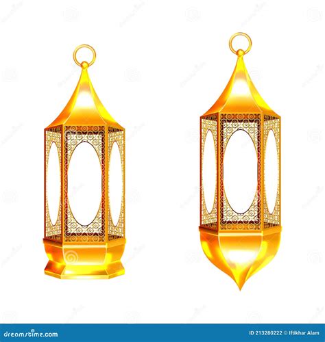 Ramadan Lanterns Illustration With White Background Islamic Ramadan