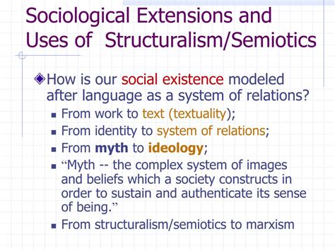 Ppt Structuralism And Semiotics Powerpoint Presentation Free Download