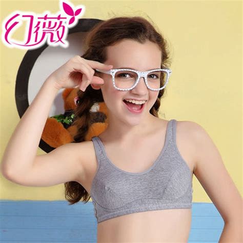 Kaqi Young Girl Student Underwear Small Vest Cotton Thin Cups Training