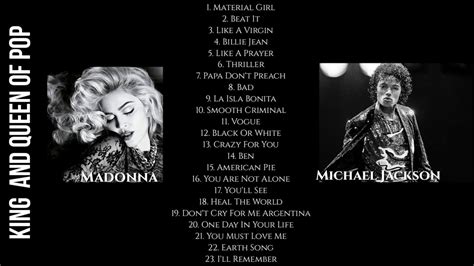 The Best Of Michael Jackson And Madonna Non Stop Playlist Youtube Music