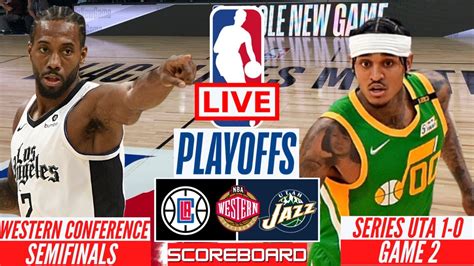 Nba Live Los Angeles Clippers Vs Utah Jazz Game 2 Playoffs