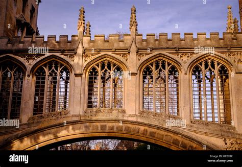 The Bridge Of Sighs In Cambridge A Covered Bridge At St Johns College