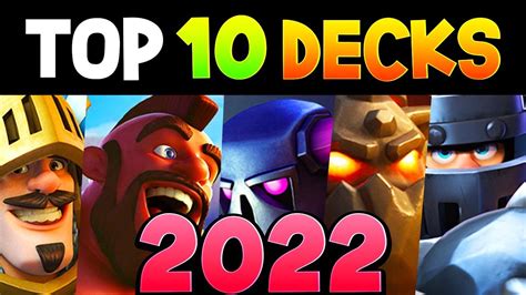 Clash Royale Top 10 Decks For 2022 January Youtube