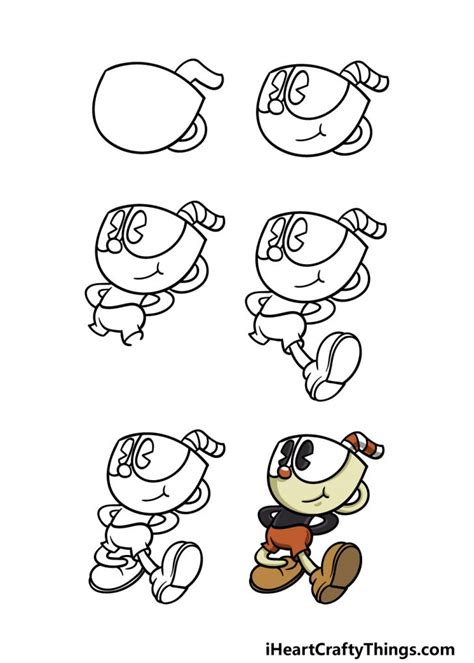 Cuphead Drawing How To Draw Cuphead Step By Step