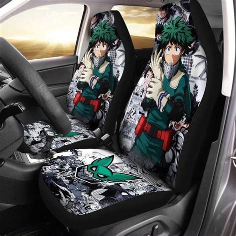 Deku Manga Mix Anime Car Seat Covers Anime My Hero Academia Carseat
