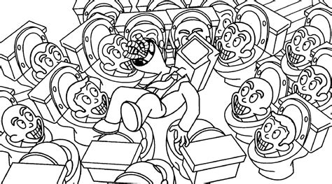 Skibidi Toilet Coloring Pages 7 Coloring Pages