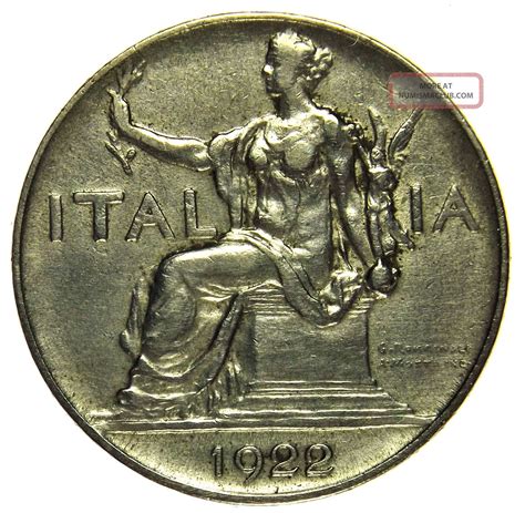 Italy 1 Lira 1922 Coin