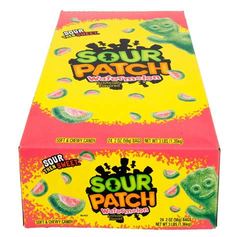 Sour Patch Watermelon Soft And Chewy Candy 2 Oz 24 Pk