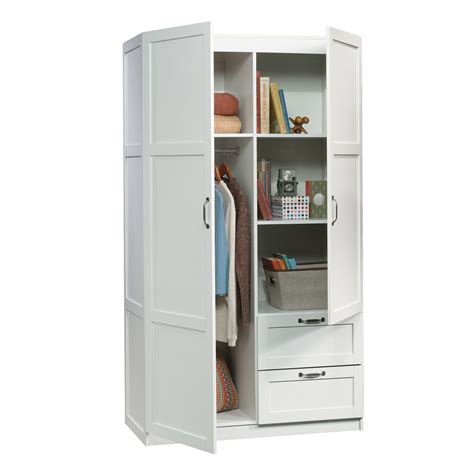 Wardrobe Armoire Closet Tall Cabinet Bedroom Clothes Storage Organizer