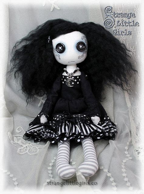 Gothic Button Eyed Art Doll Prudence Silvermoon By Strange Little Girls