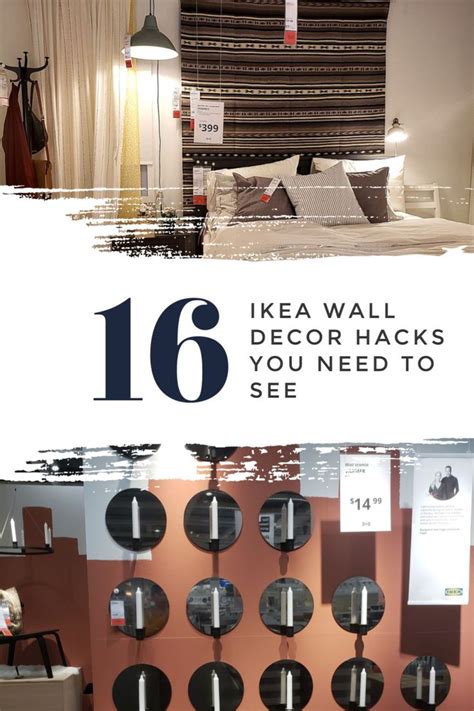 An Advertisement For Ikea Wall Decor Hacks You Need To See In The Store