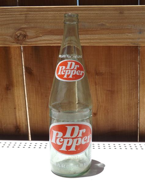 Dr Pepper Glass Bottle 1 Pint Rare 29 Floz Vintage