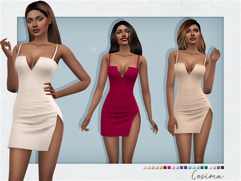 Cosima Dress By Sifix From Tsr • Sims 4 Downloads