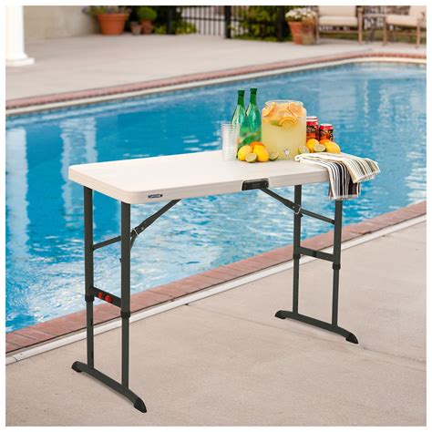 Lifetime 121m Adjustable Height Folding Table Costco Australia