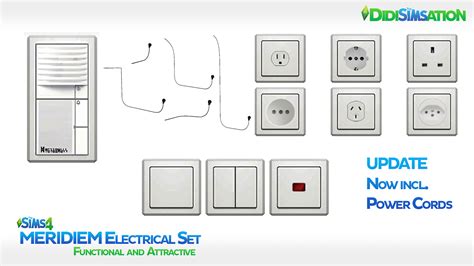 Sims 4 Ccs The Best Meridiem Electrical Set By