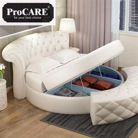 Maybe you would like to learn more about one of these? Online Shop hot sale round leather bed in different color ...