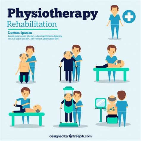 Phisiotherapy Situations Free Vector Freepik Freevector People