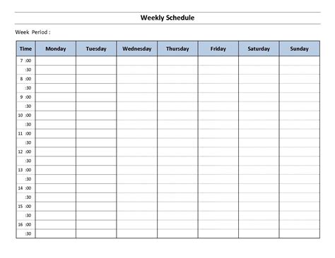 Blank Free Printable Monday Through Friday Example Calendar Printable