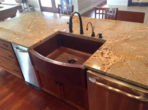 Schwarzer granit arbeitsplatte schwarzer granit kuchenarbeitsplatten worktop express de. Elegante Bronze Spülbecken Kupfer Schürze Vorne Spüle Weiß ...