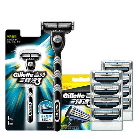 original gillette mach 3 razor razor blades mach3 brand for men beard shaved razor blade travel