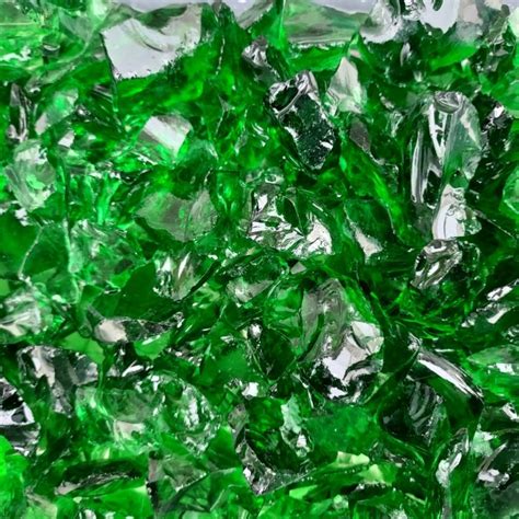 Recycled Green Glass Rock 10 35mm 1kg Cadoworld Ltd