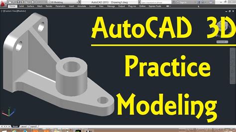 Autocad 3d Modeling Tutorial Autocad 3d Modeling 24 Youtube