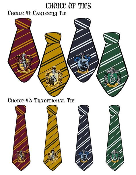 Harry Potter Tie Printable