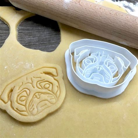 Dog Pug Cookie Cutter Cute Cutter Biscuit Fondant Etsy