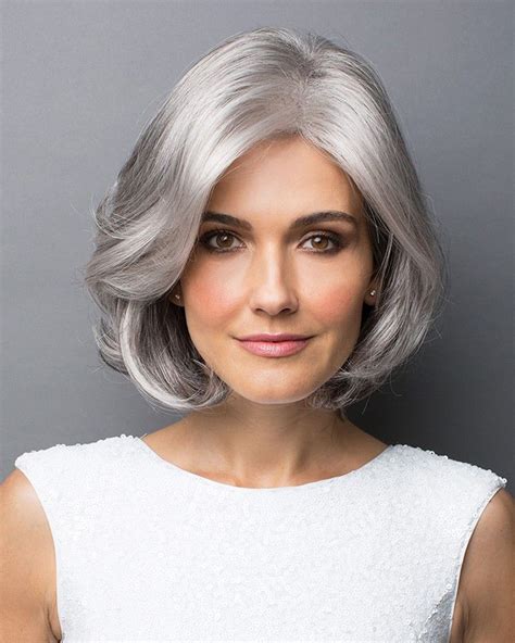 lace front mono top white wigs for older ladies