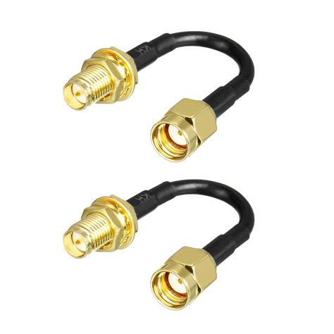 Uxcell Antenna Extension Cable Rp Sma Male To Rp Sma Female Low Loss 33