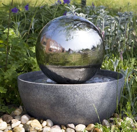 Fontes De Jardim Modernas Homify Sphere Water Feature Water