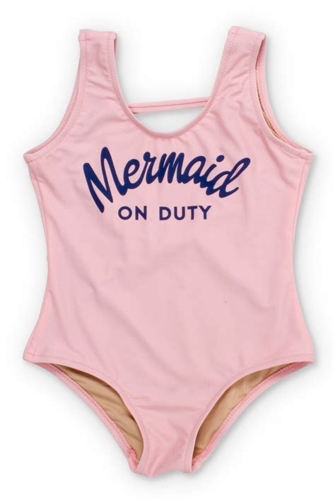 Pale Pink Mermaid On Duty Scoop One Piece Scales Appear When Wet One Piece One Piece