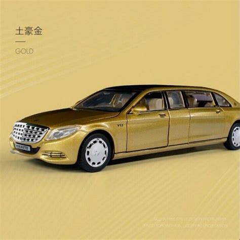 132 Mercedes Maybach S650 W222 Diecast Model Cars Pull Back Toy T