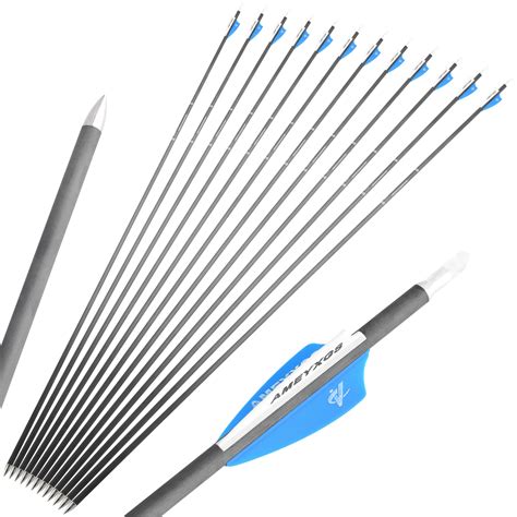 32 Inch Archery Carbon Arrow Spine 500 Hunting Target Practice Arrows