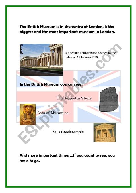 English worksheets: Culture: The British Museum