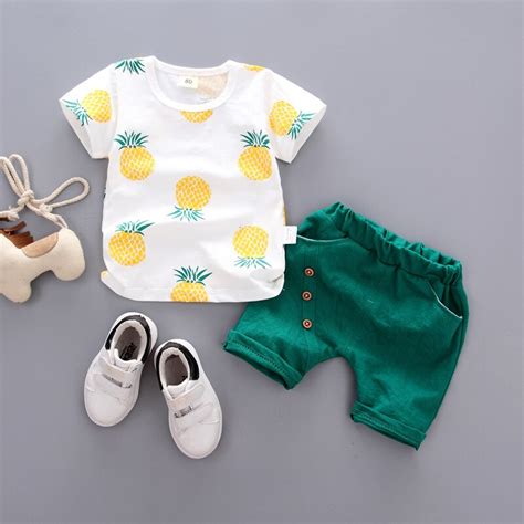 Children Clothing 2019 Summer Boys Clothes T Shirtshorts Outfit Kids