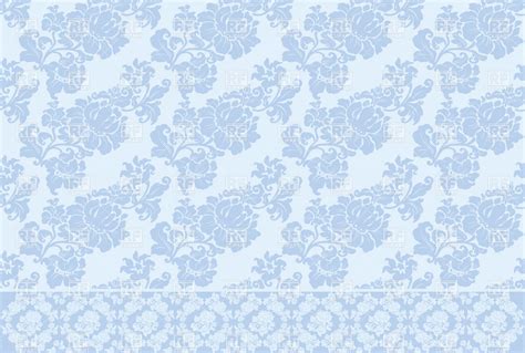 Free Download Blue Seamless Victorian Wallpaper With Floral Pattern