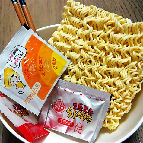 Ottogi Cheese Ramen Korean Style Instant Noodles Rich Flavor With