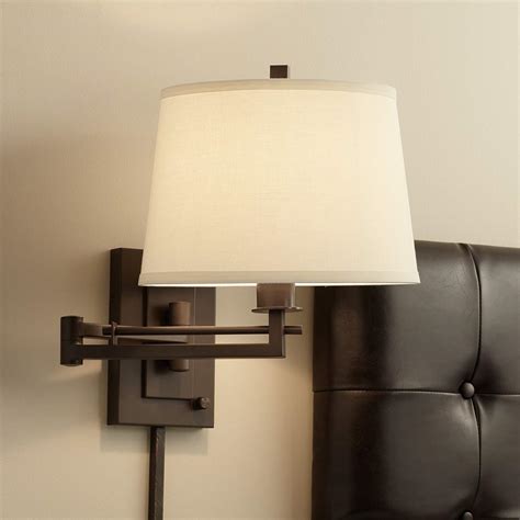 Easley Matte Bronze Plug In Swing Arm Wall Lamp R4625 Lamps Plus